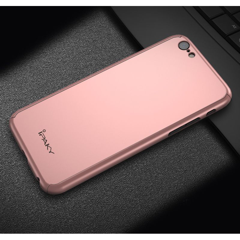 Laptop, Telefoane si Tablete - Telefoane mobile si accesorii - Accesorii Telefoane - Huse telefoane - Husa IPAKY Fashion - Full Protection 360 - Iphone 6 Plus / 6S Plus (Rose Gold) cu Folie Protectie Ecran - Infinity.ro