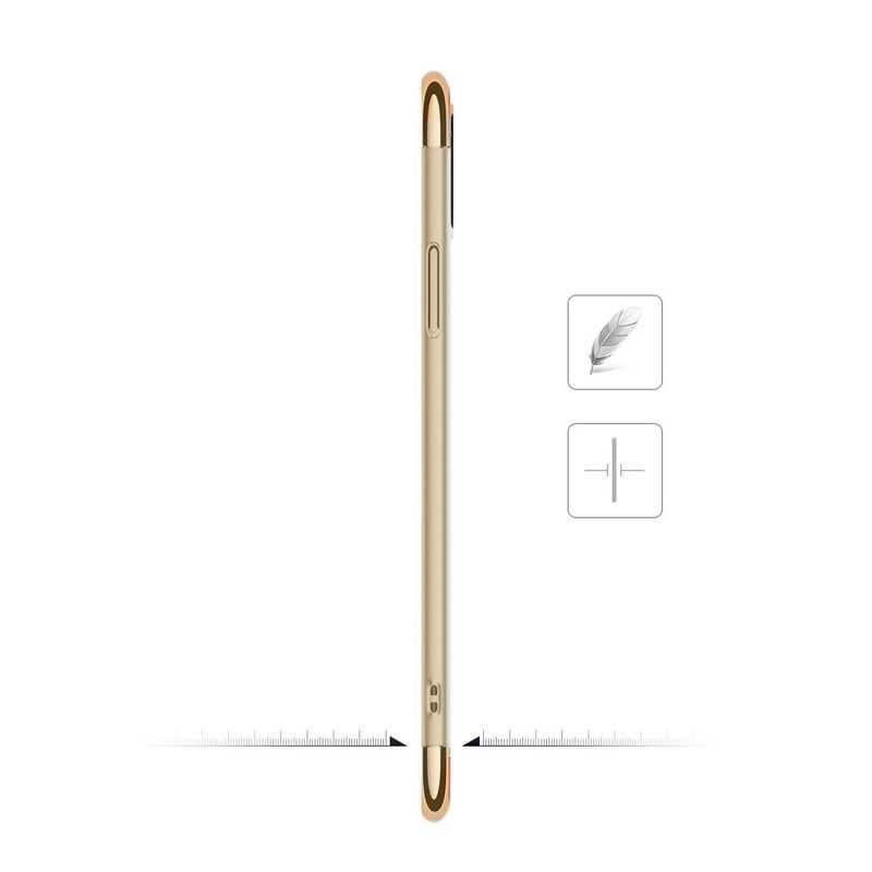 Laptop, Telefoane si Tablete - Telefoane mobile si accesorii - Accesorii Telefoane - Huse telefoane - Husa telefon Apple Iphone 8 ofera protectie 3in1 Ultrasubtire Lux Gold Matte G Ring - Infinity.ro