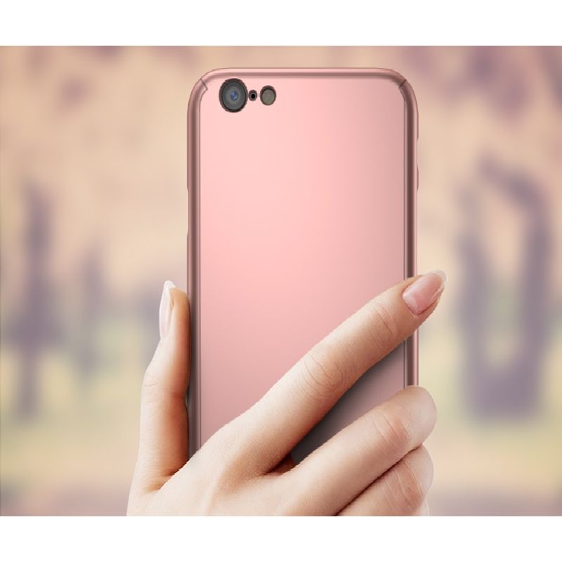 Laptop, Telefoane si Tablete - Telefoane mobile si accesorii - Accesorii Telefoane - Huse telefoane - Husa IPAKY Fashion - Full Protection 360 - Iphone 6 Plus / 6S Plus (Rose Gold) cu Folie Protectie Ecran - Infinity.ro