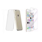 Laptop, Telefoane si Tablete - Telefoane mobile si accesorii - Accesorii Telefoane - Huse telefoane - Pachet husa Apple iPhone 6 Plus/6S Plus MyStyle, slim TPU transparenta, cu folie de sticla gratis - Infinity.ro