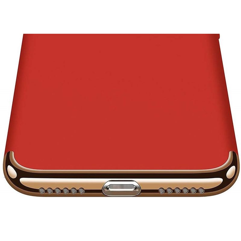 Laptop, Telefoane si Tablete - Telefoane mobile si accesorii - Accesorii Telefoane - Huse telefoane - Husa Apple iPhone SE2, MyStyle Elegance Luxury 3in1 Rosu - Infinity.ro