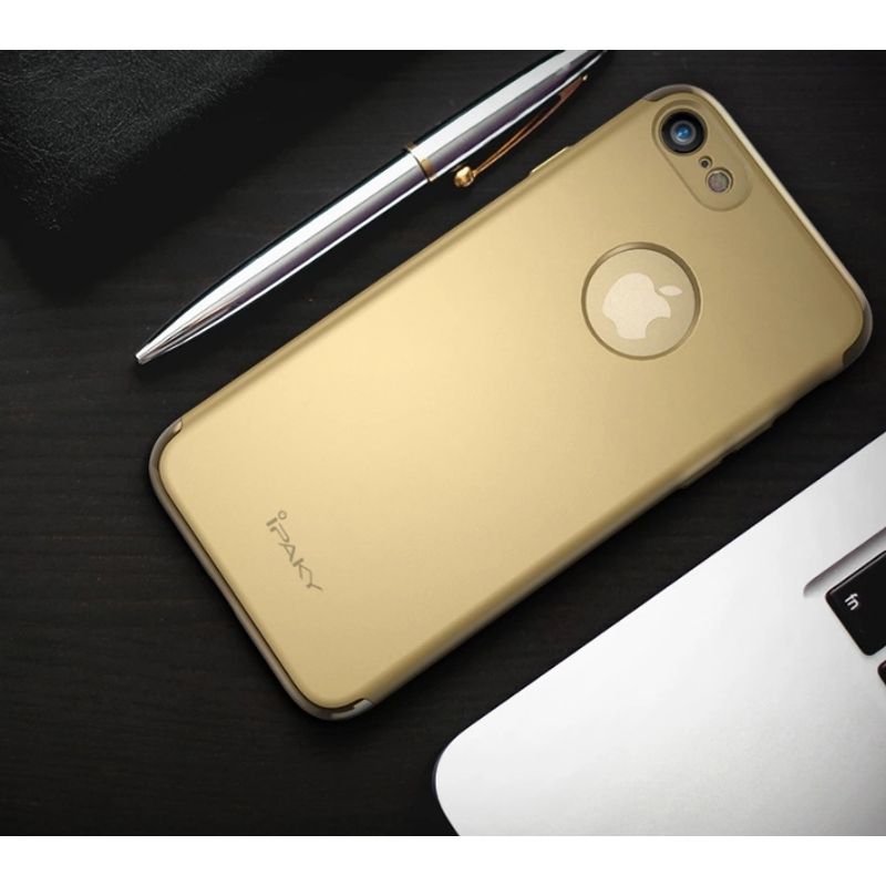 Laptop, Telefoane si Tablete - Telefoane mobile si accesorii - Accesorii Telefoane - Huse telefoane - Husa IPAKY Fashion - Rama Electroplacata - iPhone 7 (Gold) - Infinity.ro