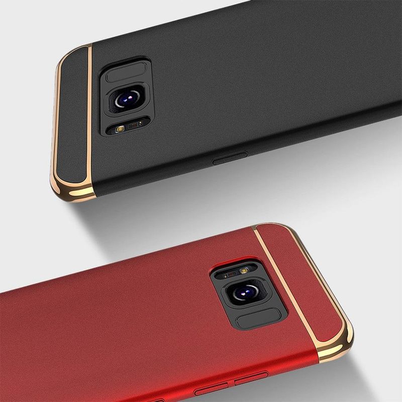 Laptop, Telefoane si Tablete - Telefoane mobile si accesorii - Accesorii Telefoane - Huse telefoane - Husa Samsung Galaxy S8, MyStyle Elegance Luxury 3in1 Red - Infinity.ro