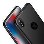Laptop, Telefoane si Tablete - Telefoane mobile si accesorii - Accesorii Telefoane - Huse telefoane - Husa telefon Apple Iphone 10, Iphone X ofera protectie Silicon Ultrasubtire Lux Black Matte - Infinity.ro
