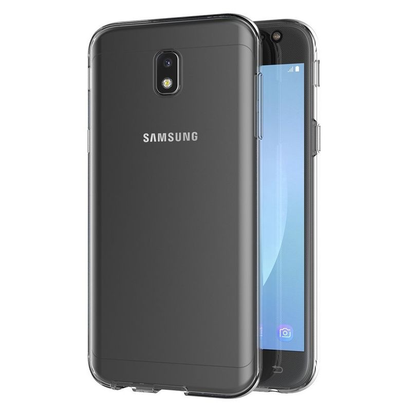 Laptop, Telefoane si Tablete - Telefoane mobile si accesorii - Accesorii Telefoane - Huse telefoane - Husa Full TPU 360° (fata + spate) pentru Samsung Galaxy J3 (2017), Transparent - Infinity.ro