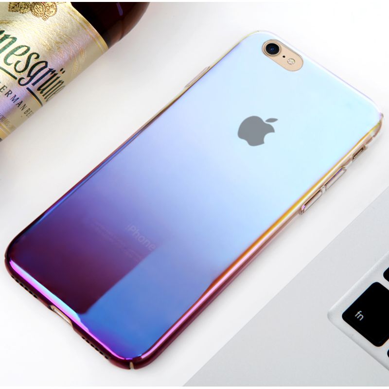 Laptop, Telefoane si Tablete - Telefoane mobile si accesorii - Accesorii Telefoane - Huse telefoane - Husa telefon iPhone 6/6S Ultrasubtire , Blue Cameleon , Color Change - Infinity.ro