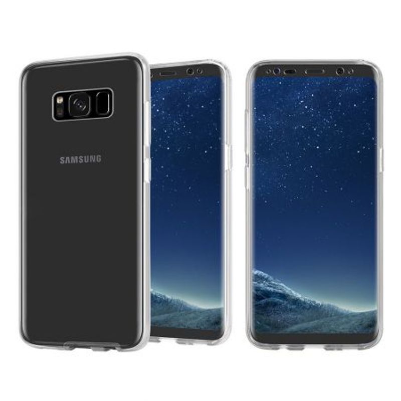 Laptop, Telefoane si Tablete - Telefoane mobile si accesorii - Accesorii Telefoane - Huse telefoane - Husa pentru Samsung Galaxy S8 Plus, MyStyle® FullBody ultra slim TPU, fata - spate transparenta - Infinity.ro