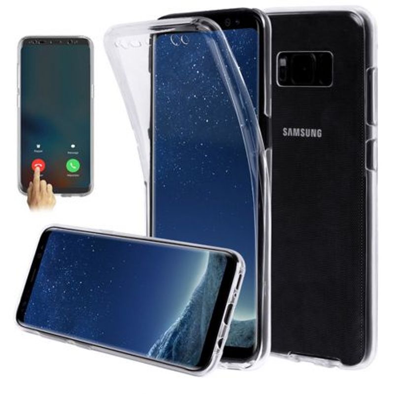 Laptop, Telefoane si Tablete - Telefoane mobile si accesorii - Accesorii Telefoane - Huse telefoane - Husa pentru Samsung Galaxy S8 Plus, MyStyle® FullBody ultra slim TPU, fata - spate transparenta - Infinity.ro