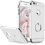 Laptop, Telefoane si Tablete - Telefoane mobile si accesorii - Accesorii Telefoane - Huse telefoane - Husa telefon Iphone 6/6S Plus ofera protectie 3in1 Ultrasubtire - Silver S Ring - Infinity.ro