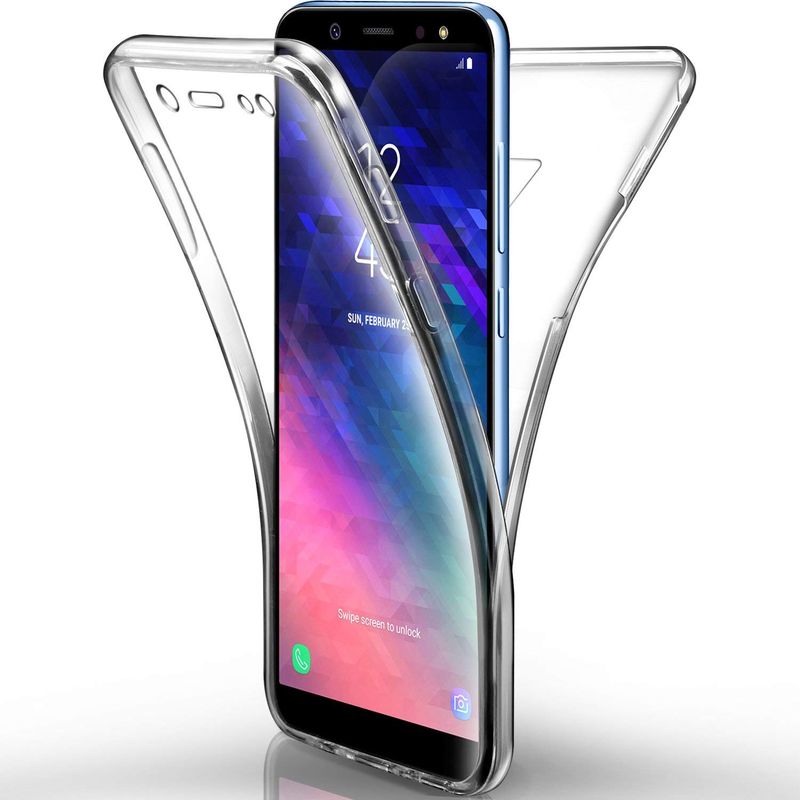 Laptop, Telefoane si Tablete - Telefoane mobile si accesorii - Accesorii Telefoane - Huse telefoane - Husa Full TPU 360° (fata + spate) pentru Samsung Galaxy A6+ (2018), Transparent - Infinity.ro