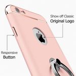 Laptop, Telefoane si Tablete - Telefoane mobile si accesorii - Accesorii Telefoane - Huse telefoane - Pachet husa Apple iPhone 7 Plus,MyStyle Elegance Luxury 3in1 Ring Rose-Gold, folie de sticla gratis - Infinity.ro