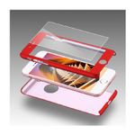 Laptop, Telefoane si Tablete - Telefoane mobile si accesorii - Accesorii Telefoane - Huse telefoane - Husa Aisi Iphone 7 Full Cover 360 + folie sticla, Rosu - Infinity.ro