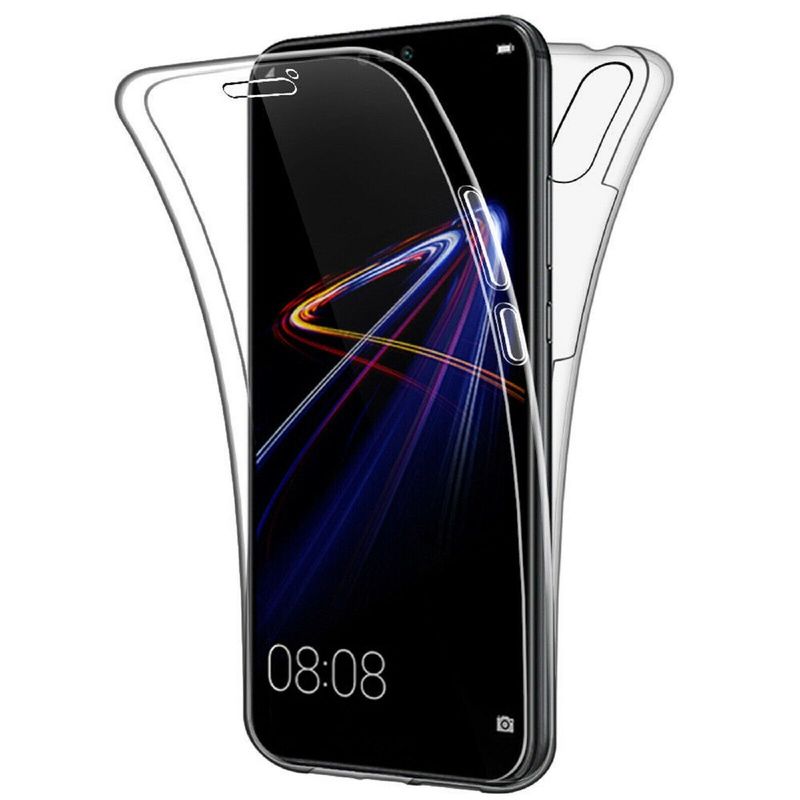 Laptop, Telefoane si Tablete - Telefoane mobile si accesorii - Accesorii Telefoane - Huse telefoane - Husa protectie Huawei Y6 2019, 360° (fata + spate), silicon - transparent - Infinity.ro