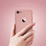 Laptop, Telefoane si Tablete - Telefoane mobile si accesorii - Accesorii Telefoane - Huse telefoane - Husa Ipaky Originala Iphone 8 Plus Full Cover 360 + folie sticla, Rose Gold - Infinity.ro