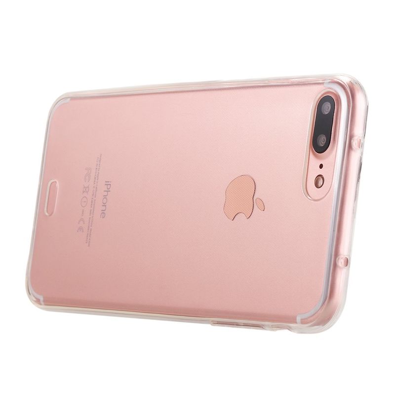Laptop, Telefoane si Tablete - Telefoane mobile si accesorii - Accesorii Telefoane - Huse telefoane - Husa Full TPU 360° (fata + spate) pentru iPhone 7 Plus, Transparent - Infinity.ro