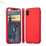 Laptop, Telefoane si Tablete - Telefoane mobile si accesorii - Accesorii Telefoane - Huse telefoane - Husa Full Cover 360° (fata + spate + folie sticla) iPhone X, Red - Infinity.ro