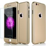 Laptop, Telefoane si Tablete - Telefoane mobile si accesorii - Accesorii Telefoane - Huse telefoane - Husa Fullbody MyStyle Gold compatibila cu Apple iPhone 8 Plus acoperire completa 360 grade cu folie de sticla gratis - Infinity.ro