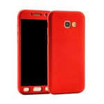 Laptop, Telefoane si Tablete - Telefoane mobile si accesorii - Accesorii Telefoane - Huse telefoane - Husa Full Cover 360° (fata + spate + folie sticla) pentru Samsung Galaxy A5 (2017), Rosu - Infinity.ro