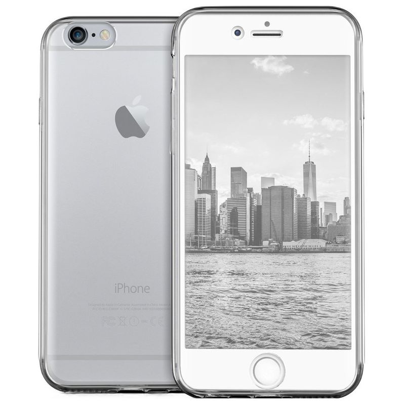 Laptop, Telefoane si Tablete - Telefoane mobile si accesorii - Accesorii Telefoane - Huse telefoane - Husa Full TPU 360° (fata + spate) pentru iPhone 6 / 6S, Transparent - Infinity.ro
