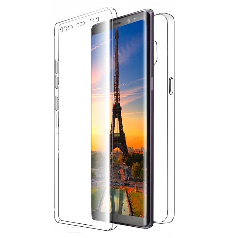 Laptop, Telefoane si Tablete - Telefoane mobile si accesorii - Accesorii Telefoane - Huse telefoane - Husa Full TPU 360° (fata + spate) pentru Samsung Galaxy Note 8, Transparent - Infinity.ro