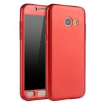 Laptop, Telefoane si Tablete - Telefoane mobile si accesorii - Accesorii Telefoane - Huse telefoane - Husa 360° Matte Full Protection - Samsung Galaxy A3 2017 - Rosu - (fata + spate + geam sticla) - Infinity.ro