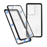 Laptop, Telefoane si Tablete - Telefoane mobile si accesorii - Accesorii Telefoane - Huse telefoane - Husa pentru Samsung Galaxy S20 Ultra - Sticla Fata si Spate 360 grade, Cadru metalic cu magneti, Neagra - Infinity.ro