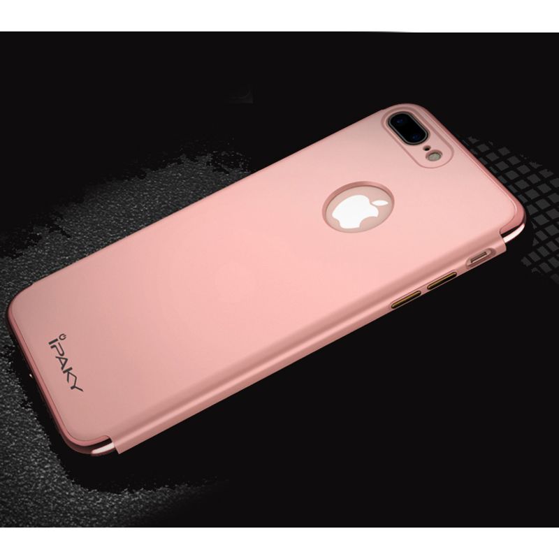 Laptop, Telefoane si Tablete - Telefoane mobile si accesorii - Accesorii Telefoane - Huse telefoane - Husa IPAKY Full Protection - Luxury Thin - iPhone 7 Plus (Rose Gold) - Infinity.ro