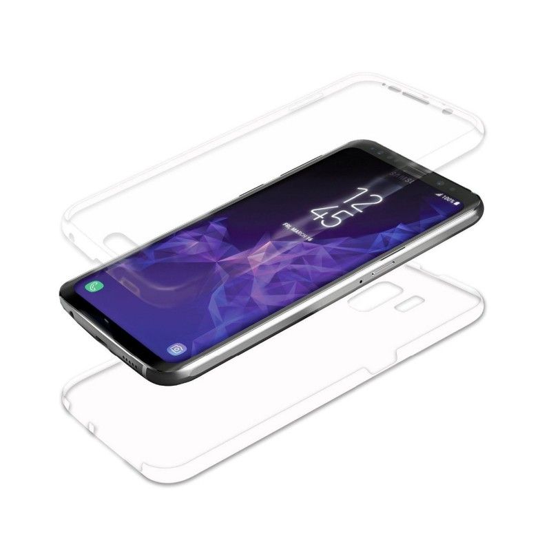 Laptop, Telefoane si Tablete - Telefoane mobile si accesorii - Accesorii Telefoane - Huse telefoane - Husa 360 Grade Full cover silicon transparent, fata plus spate compatibila cu Samsung Galaxy S9 - Infinity.ro