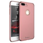 Laptop, Telefoane si Tablete - Telefoane mobile si accesorii - Accesorii Telefoane - Huse telefoane - Husa IPAKY Full Protection - Luxury Thin - iPhone 7 Plus (Rose Gold) - Infinity.ro