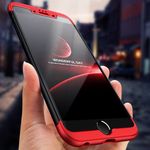 Laptop, Telefoane si Tablete - Telefoane mobile si accesorii - Accesorii Telefoane - Huse telefoane - Husa Apple iPhone 7, MyStyle, 360° 3in1 Negru-Rosu - Infinity.ro