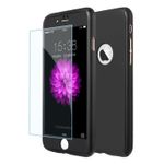 Laptop, Telefoane si Tablete - Telefoane mobile si accesorii - Accesorii Telefoane - Huse telefoane - Husa Full Cover 360° (fata + spate + geam sticla) pentru iPhone 8 Plus, Negru - Infinity.ro