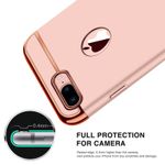 Laptop, Telefoane si Tablete - Telefoane mobile si accesorii - Accesorii Telefoane - Huse telefoane - Husa telefon Apple Iphone 8 ofera protectie 3in1 Ultrasubtire Lux Rose Gold Matte - Infinity.ro