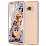 Laptop, Telefoane si Tablete - Telefoane mobile si accesorii - Accesorii Telefoane - Huse telefoane - Husa Full Cover 360° (fata + spate) pentru Samsung Galaxy S8 Plus, Gold - Infinity.ro