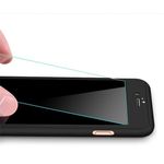 Laptop, Telefoane si Tablete - Telefoane mobile si accesorii - Accesorii Telefoane - Huse telefoane - Husa Full Cover 360° (fata + spate + geam sticla) pentru iPhone 8 Plus, Negru - Infinity.ro