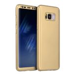 Laptop, Telefoane si Tablete - Telefoane mobile si accesorii - Accesorii Telefoane - Huse telefoane - Husa 360° Matte Full Protection - Samsung Galaxy S8 - Auriu - (fata + spate + folie de protectie din silicon) - Infinity.ro