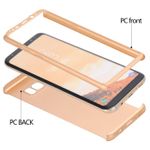 Laptop, Telefoane si Tablete - Telefoane mobile si accesorii - Accesorii Telefoane - Huse telefoane - Husa Full Cover 360° (fata + spate) pentru Samsung Galaxy S8 Plus, Gold - Infinity.ro