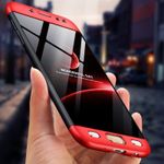 Laptop, Telefoane si Tablete - Telefoane mobile si accesorii - Accesorii Telefoane - Huse telefoane - Husa Full Cover 360 GKK Samsung Galaxy J3 2017 J330, J3 Pro 2017 - Negru-Rosu - Infinity.ro