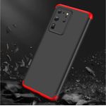 Laptop, Telefoane si Tablete - Telefoane mobile si accesorii - Accesorii Telefoane - Huse telefoane - Husa pentru Samsung Galaxy S20, FullBody 360° 3in1 Negru-Rosu - Infinity.ro