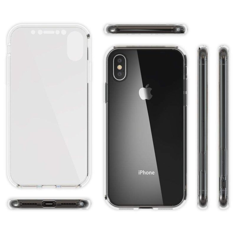 Laptop, Telefoane si Tablete - Telefoane mobile si accesorii - Accesorii Telefoane - Huse telefoane - Husa Full TPU 360° (fata + spate) pentru iPhone XS Max, Transparent - Infinity.ro