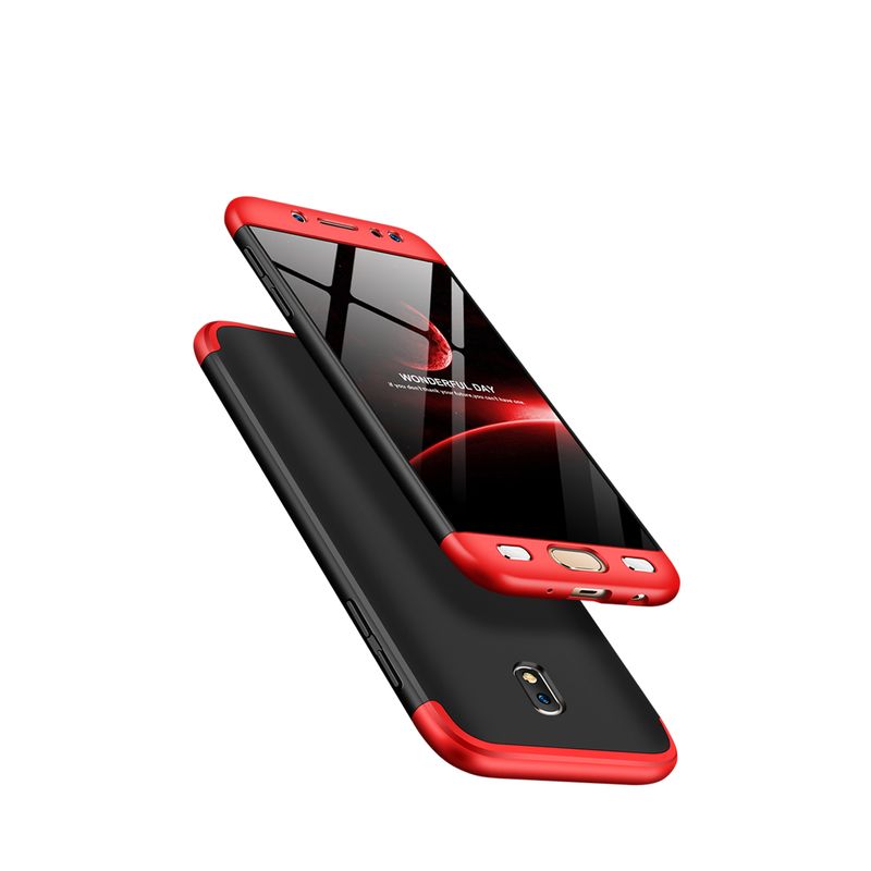 Laptop, Telefoane si Tablete - Telefoane mobile si accesorii - Accesorii Telefoane - Huse telefoane - Husa Full Cover 360 GKK Samsung Galaxy J3 2017 J330, J3 Pro 2017 - Negru-Rosu - Infinity.ro