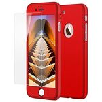 Laptop, Telefoane si Tablete - Telefoane mobile si accesorii - Accesorii Telefoane - Huse telefoane - Husa telefon Iphone 6/6S ofera Protectie 360° Ultrasubtire + Folie Sticla Securizata - Red - Infinity.ro
