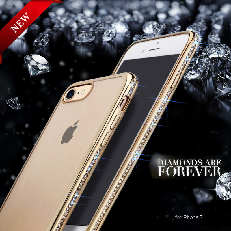 Laptop, Telefoane si Tablete - Telefoane mobile si accesorii - Accesorii Telefoane - Huse telefoane - Husa telefon Iphone 7 Plus ofera protectie Ultrasubtire - Clear Diamond - Infinity.ro