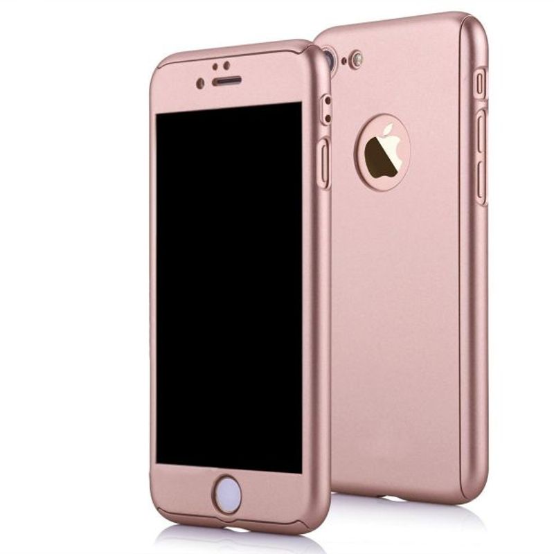 Laptop, Telefoane si Tablete - Telefoane mobile si accesorii - Accesorii Telefoane - Huse telefoane - Husa MyStyle Fullbody Rose-Gold Apple iPhone 7 acoperire completa 360 grade cu folie de sticla gratis - Infinity.ro