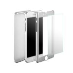 Laptop, Telefoane si Tablete - Telefoane mobile si accesorii - Accesorii Telefoane - Huse telefoane - Husa Ipaky Iphone 6/6S Full Cover 360 + folie sticla, Silver - Infinity.ro