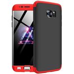 Laptop, Telefoane si Tablete - Telefoane mobile si accesorii - Accesorii Telefoane - Huse telefoane - Carcasa Samsung Galaxy S7 Edge, MyStyle, 360° 3in1 Negru-Rosu - Infinity.ro