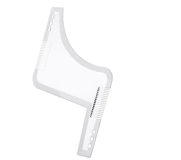 Pieptene Contur Barba & Mustata MyStyle® PRO / Sablon pentru Barba & Mustata ca la Salon - Transparent