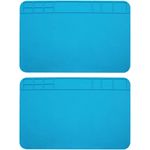 Auto si Moto - Intretinere auto - Covorase auto - Set 2 covorase de reparatii, Silicon, 30x20cm, Albastru - Infinity.ro