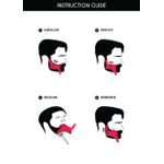 Ingrijire personala si Cosmetice - Ingrijire personala - Ingrijire par - Produse ingrijire barba si mustata - Pieptene Contur Barba & Mustata MyStyle® PRO / Sablon pentru Barba & Mustata ca la Salon - Transparent - Infinity.ro