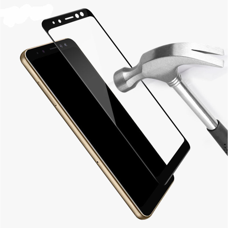 Laptop, Telefoane si Tablete - Telefoane mobile si accesorii - Accesorii Telefoane - Folii protectie telefoane - Set 2 folii de sticla Samsung Galaxy J4, MyStyle 9D Full Glue Black - Infinity.ro