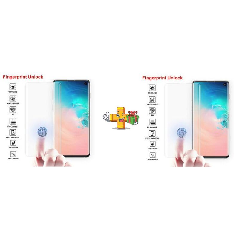 Laptop, Telefoane si Tablete - Telefoane mobile si accesorii - Accesorii Telefoane - Folii protectie telefoane - Set 2 folii de sticla Samsung Galaxy S10 Plus, MyStyle FULL GLUE UV - Infinity.ro